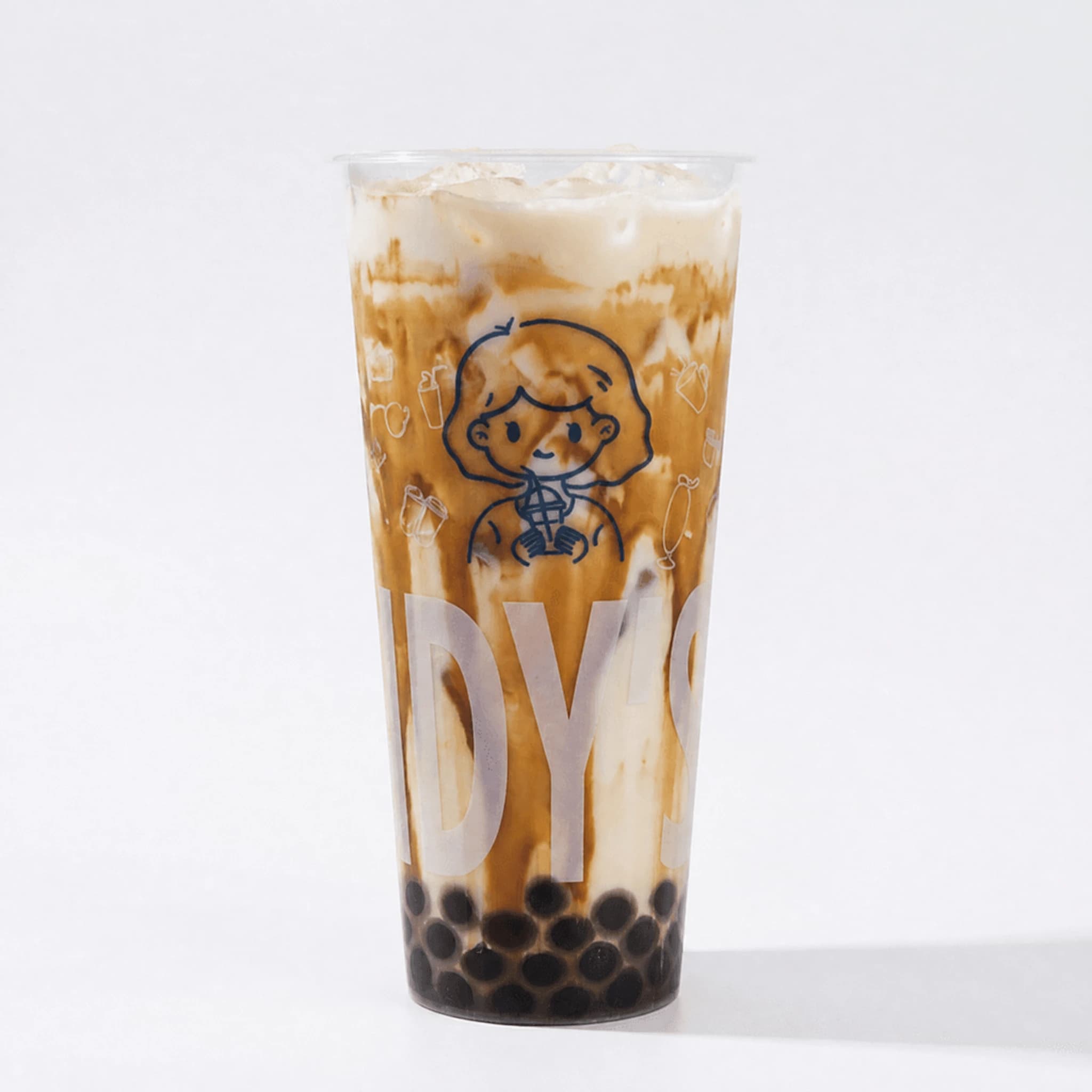 Brown Sugar Milk Tea (with Pearls)