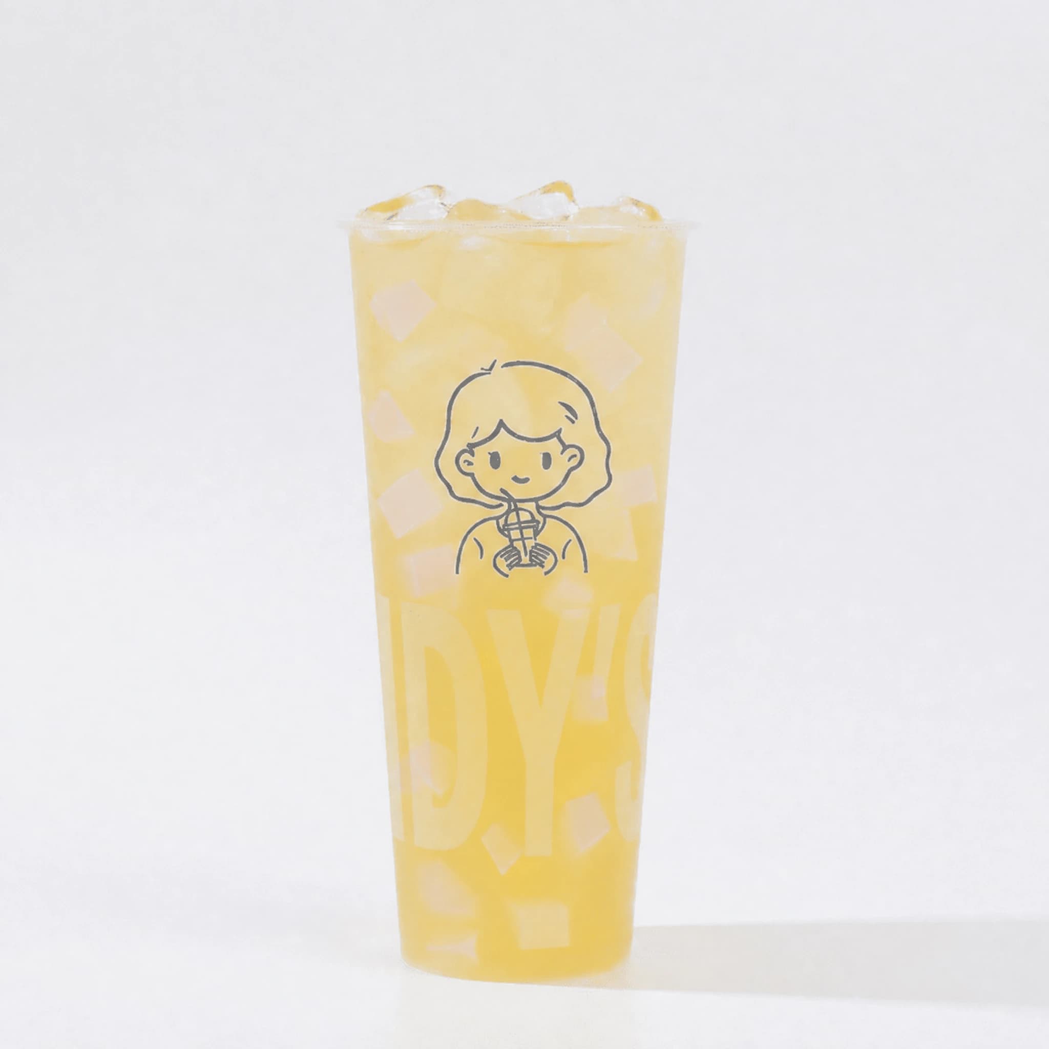 Lychee Iced Green Tea (with Lychee Jelly)