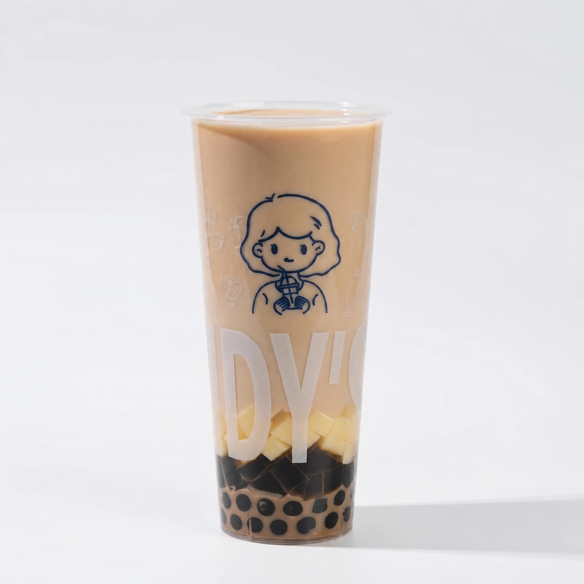 Original Milk Tea Trio (Pearl, Grass Jelly & Pudding)
