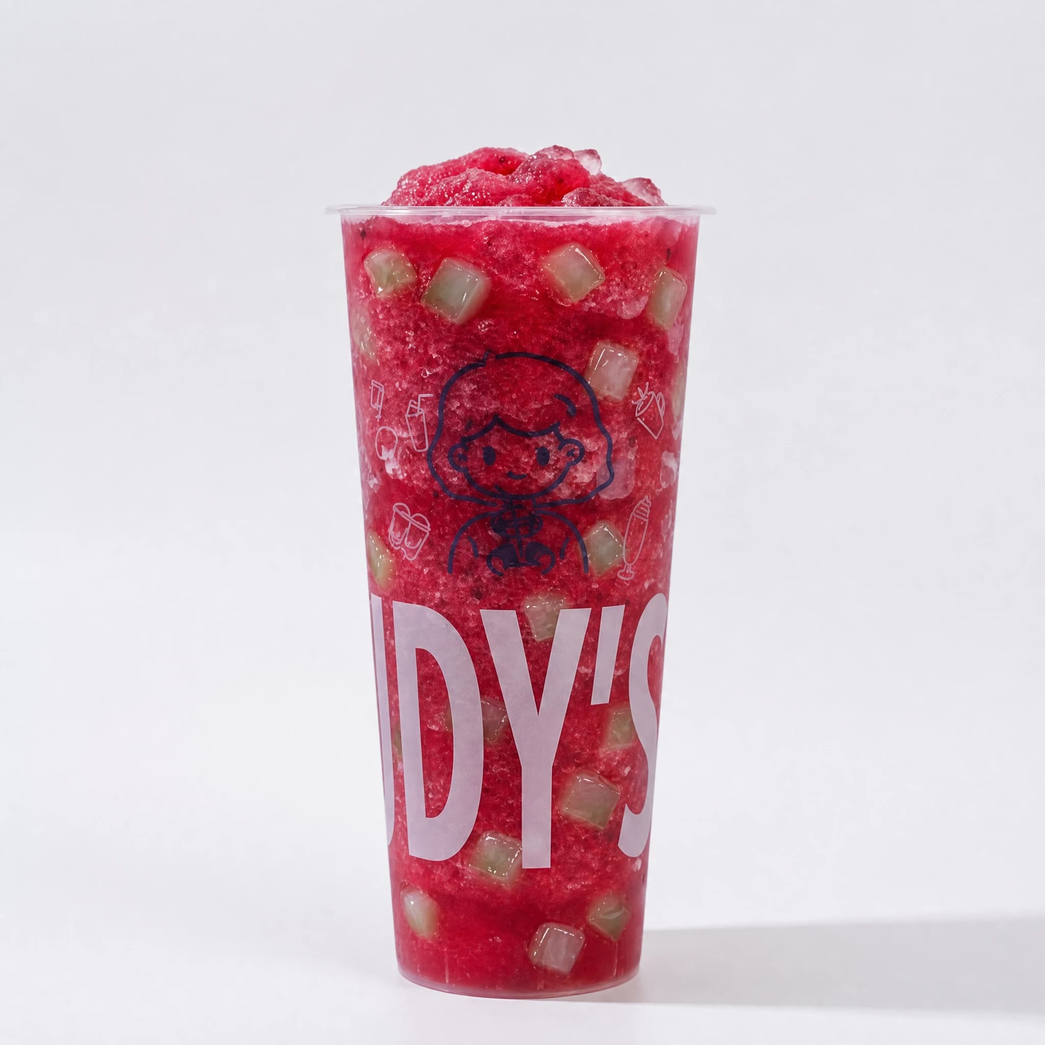 Red Dragon Fruit Slushy (with Aloe Vera)
